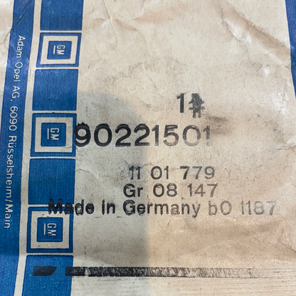 Original GM Opel Kadett E GLS Schriftzug/ Emblem grau Neu