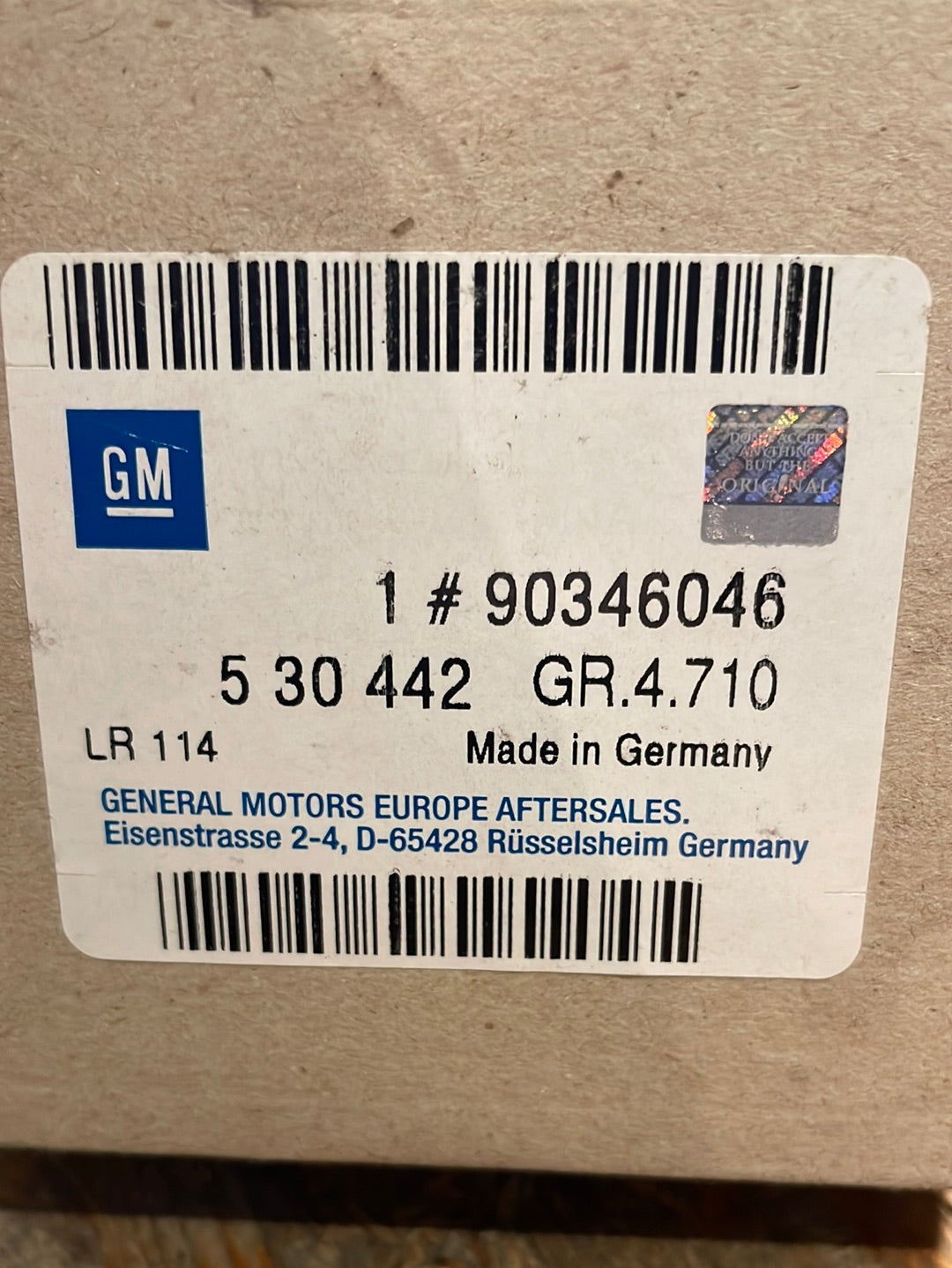 Original GM Opel Calibra Vectra A ABS Sensor hinten rechts Neu