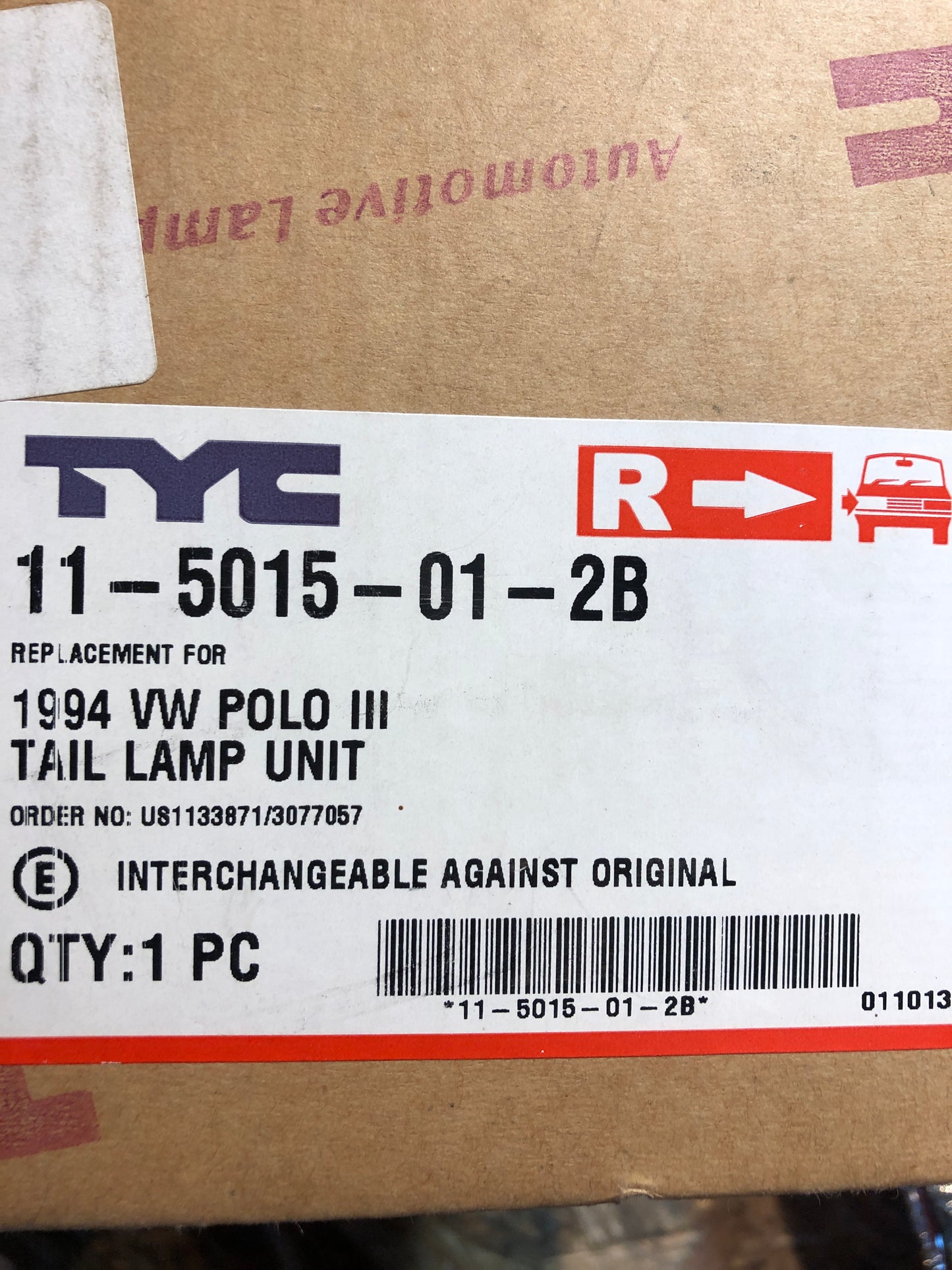 TYC VW Polo 3 Rückleuchte rechts Neu