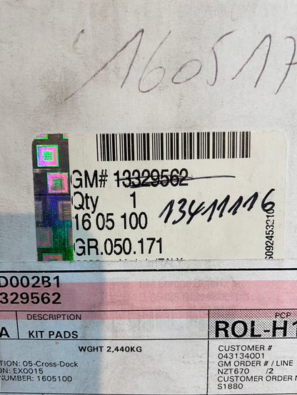 Original GM OpelAstra J OPC Brembo Bremsbelagsatz vorne Neu