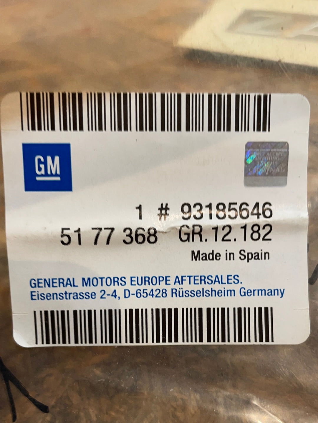 Original GM Opel Zafira B Schriftzug „Zafira 1,9 CDTI“ hinten Neu