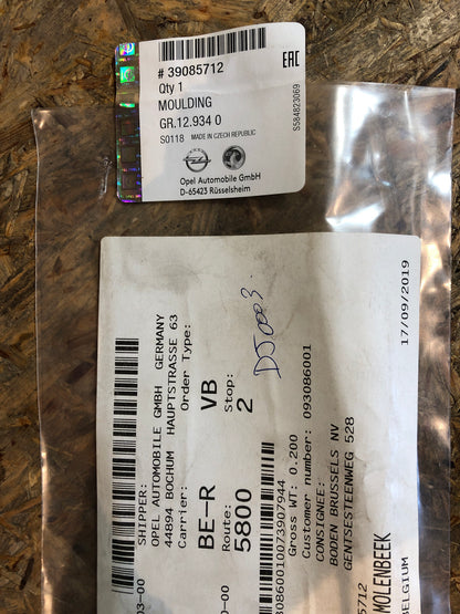 Original GM Opel Astra K Abdeckung B-Säule Rechts Außen Neu