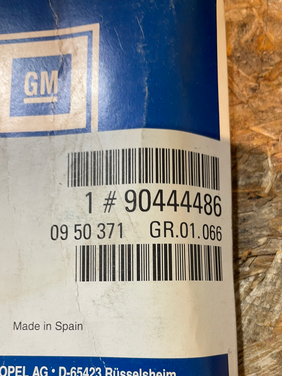 Original GM Opel Astra F 1,7D/1,7TD Kadett E 1,6D/1,7D Omega A 2,0/2,0i/2,3D/2,3TD/2,4i/3,0 Senator B 2,5i/3,0/3,0i Keilriemen Neu