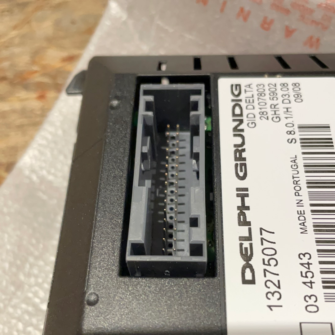 Original GM Opel Astra H Display Stereo Computer Von Latte Neu