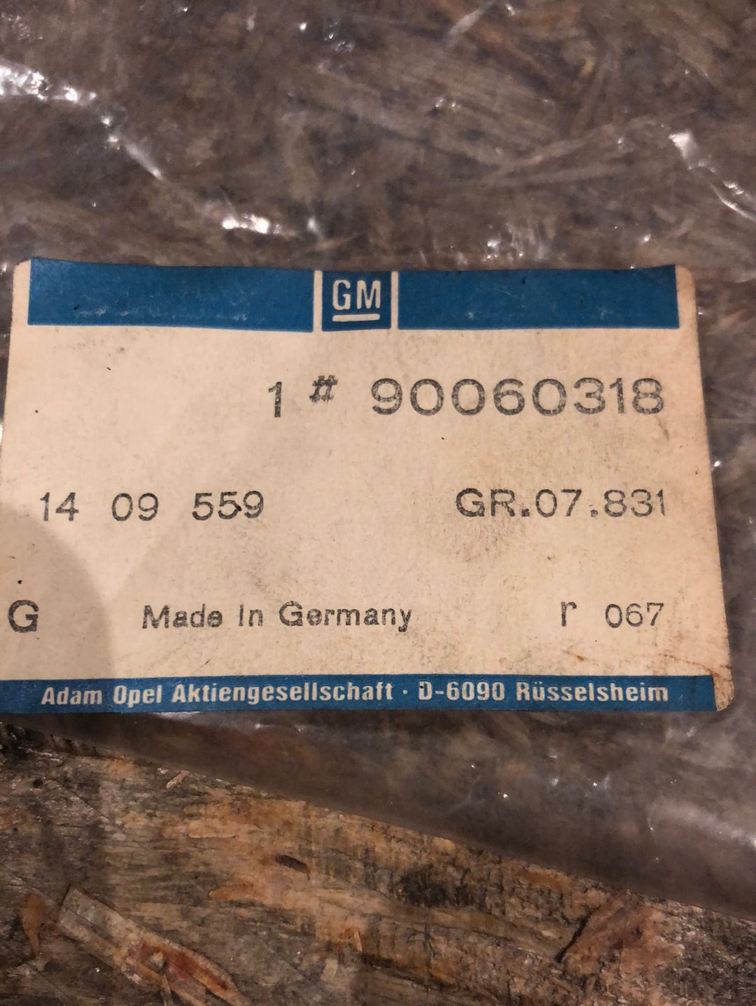 Original GM Opel Rekord E Blende Stoßstangenecke links vorne Neu