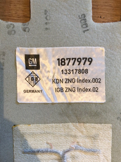 Original GM Opel Zafira C Heizmatte Vorderrücken Neu