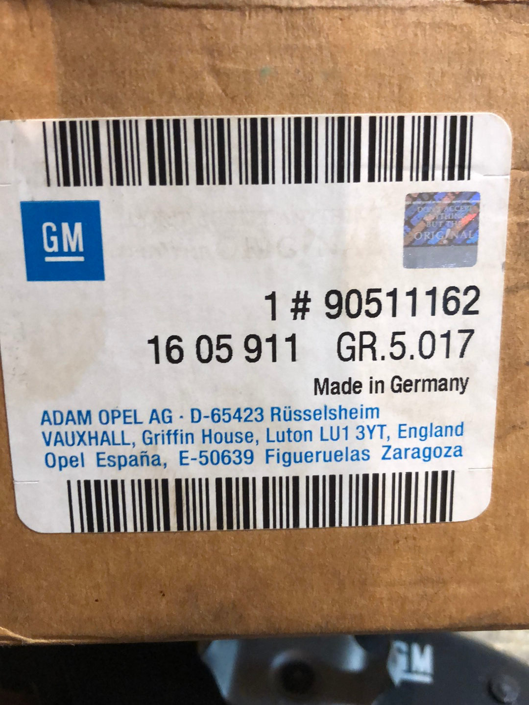 Original GM Opel Astra F Kadett E Vectra A/B Bremsbelagsatz Neu