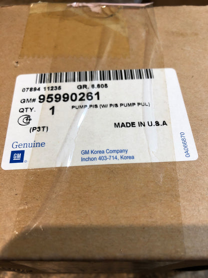 Original GM Chevrolet Sonic Servopumpe mit Riemenscheibe Neu