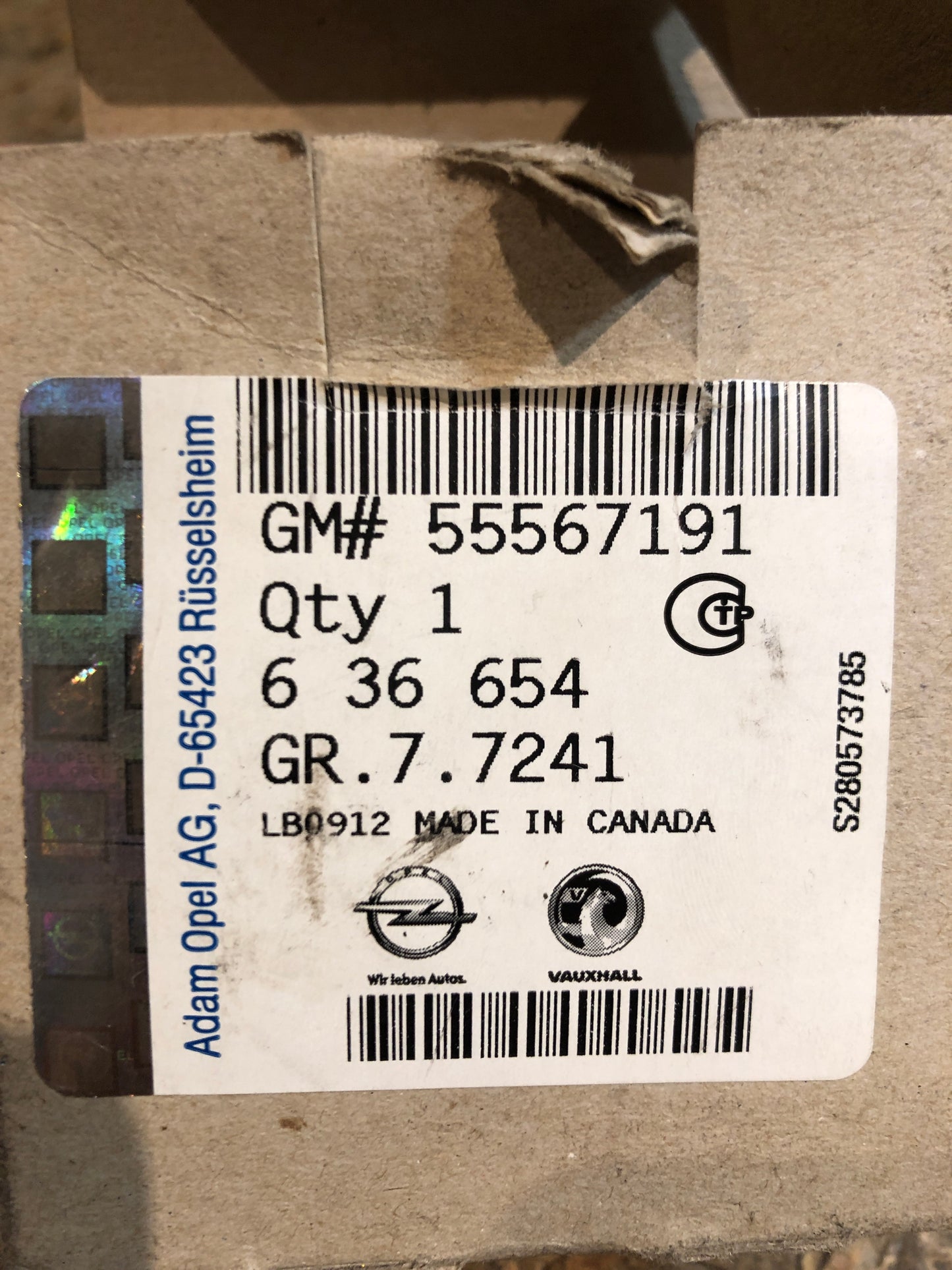 Original GM Astra Corsa Vectra Zafira Spannrolle Zahnriemen Neu