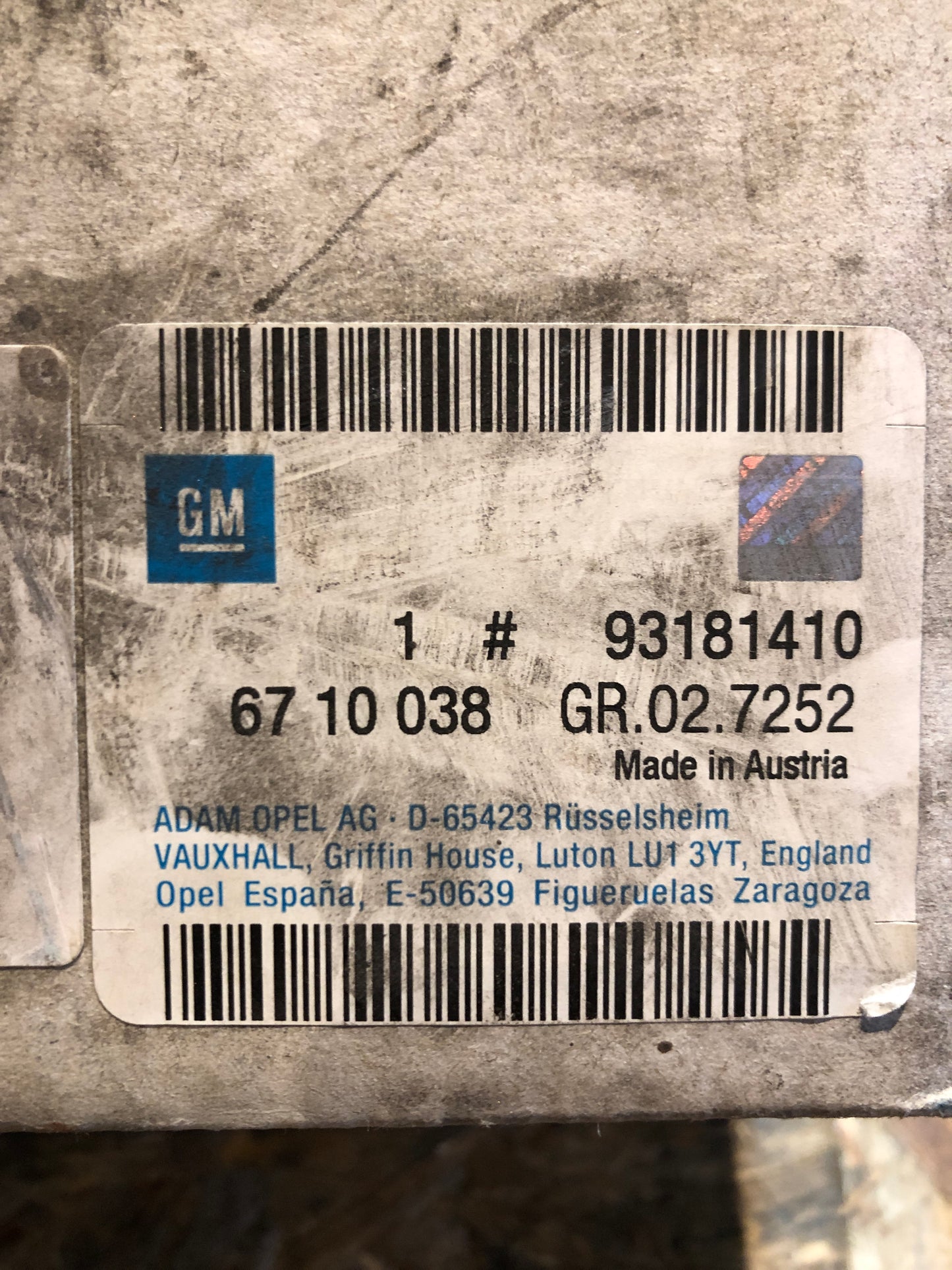 Original GM Opel Vectra C Nebelscheinwerfer rechts Neu