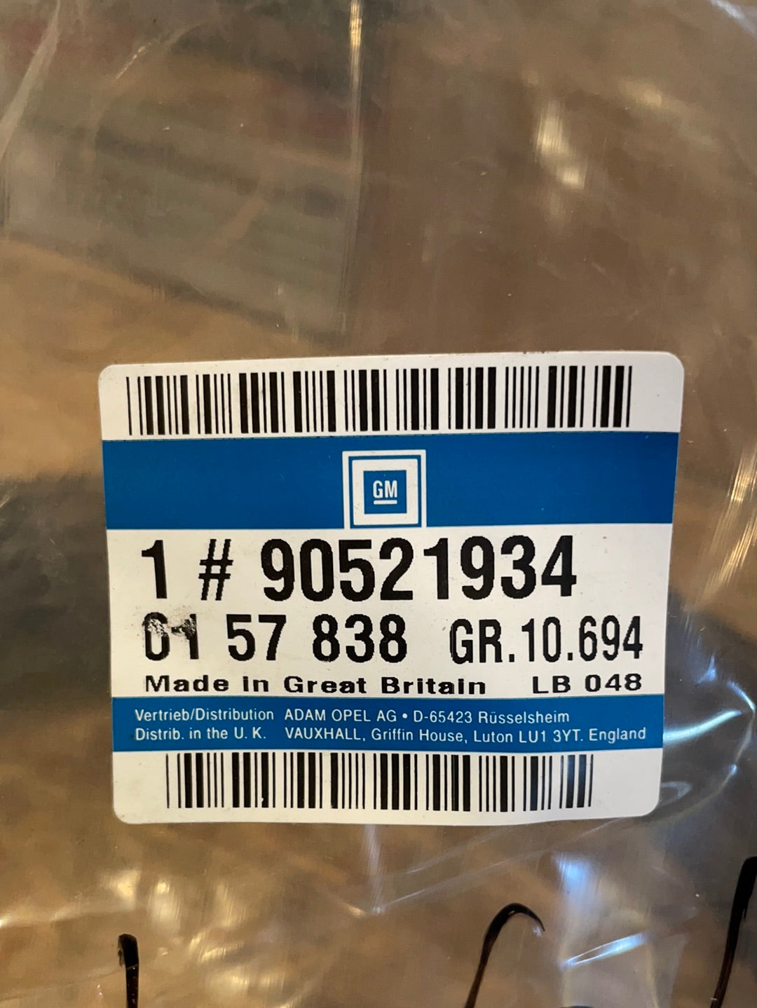 Original GM Opel Astra G Zafira A Gummidichtung Tür hinten rechts Neu
