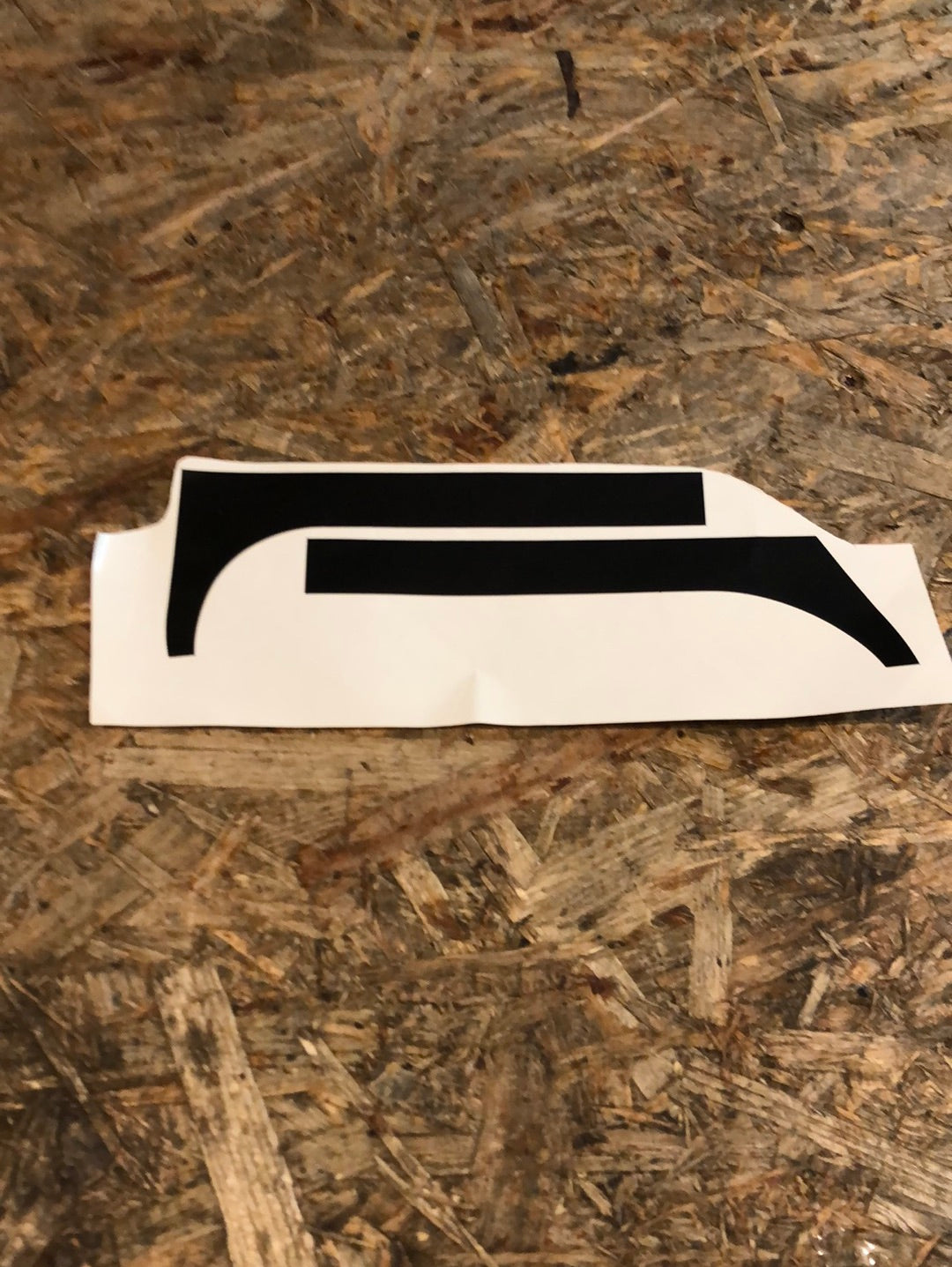Original GM Opel Kadett E 3-Türer Farbstreifen hinten Seitenwand rechts Schwarz Neu