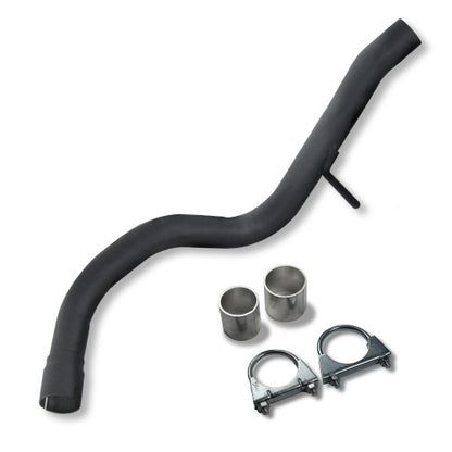 Edelstahl-Endschalldämpfer mit oval DTM-Look Endrohr