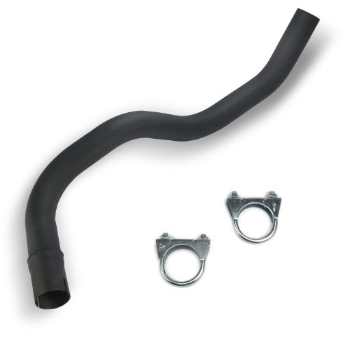 Edelstahl-Endschalldämpfer mit oval DTM-Look Endrohr