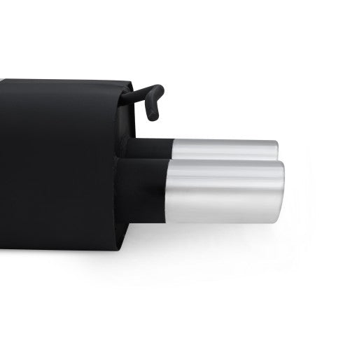 Edelstahl-Endschalldämpfer mit 2x oval Endrohren gerade Für VW Golf 4 Audi A3