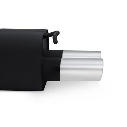 Edelstahl-Endschalldämpfer mit 2x oval Endrohren gerade Für VW Golf 4 Audi A3