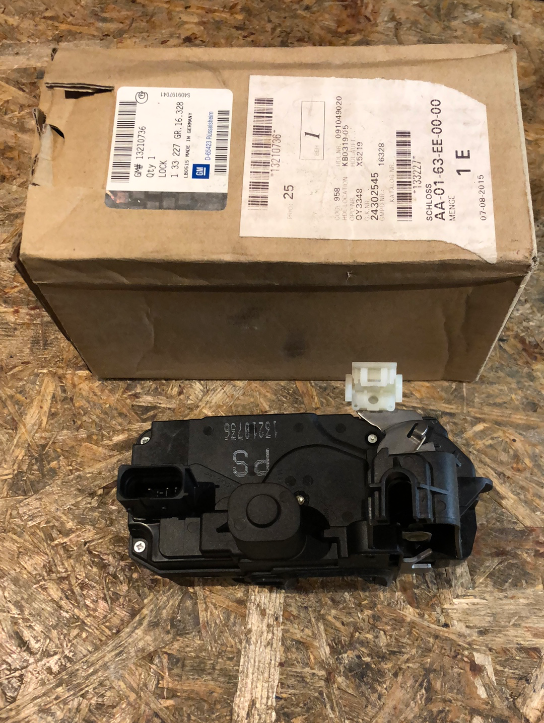 Original GM Opel Astra H Zafira B Türschloss hinten links Neu