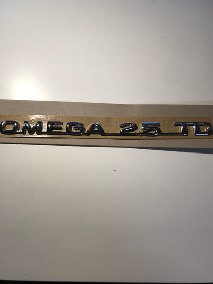 Original Omega 2.5 TD Schriftzug hinten NEU