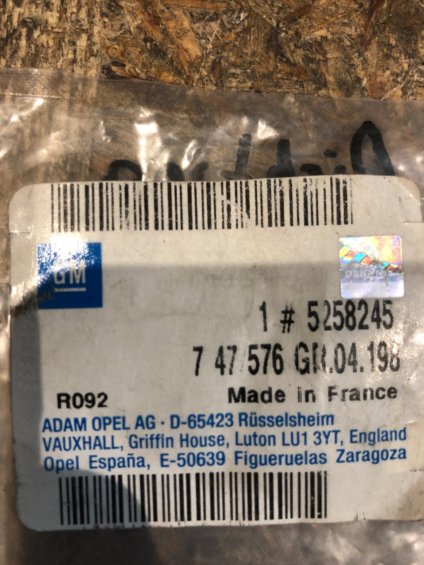 Original GM Opel Commodore A/B Rekord B/C Ascona Manta A/B Dichtung Ölsieb Neu