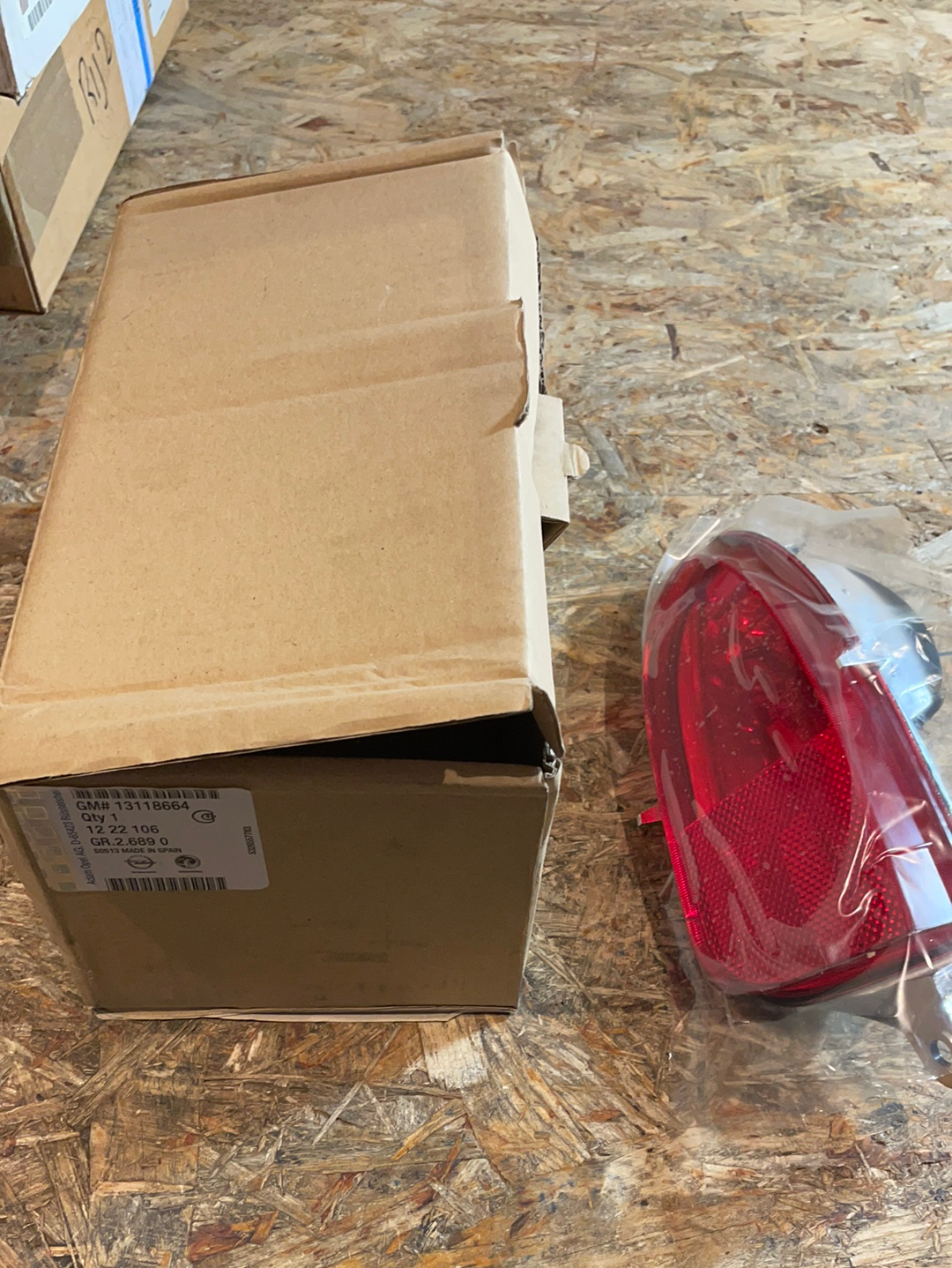 Original GM Opel Corsa A Reflektor hinten rechts Neu