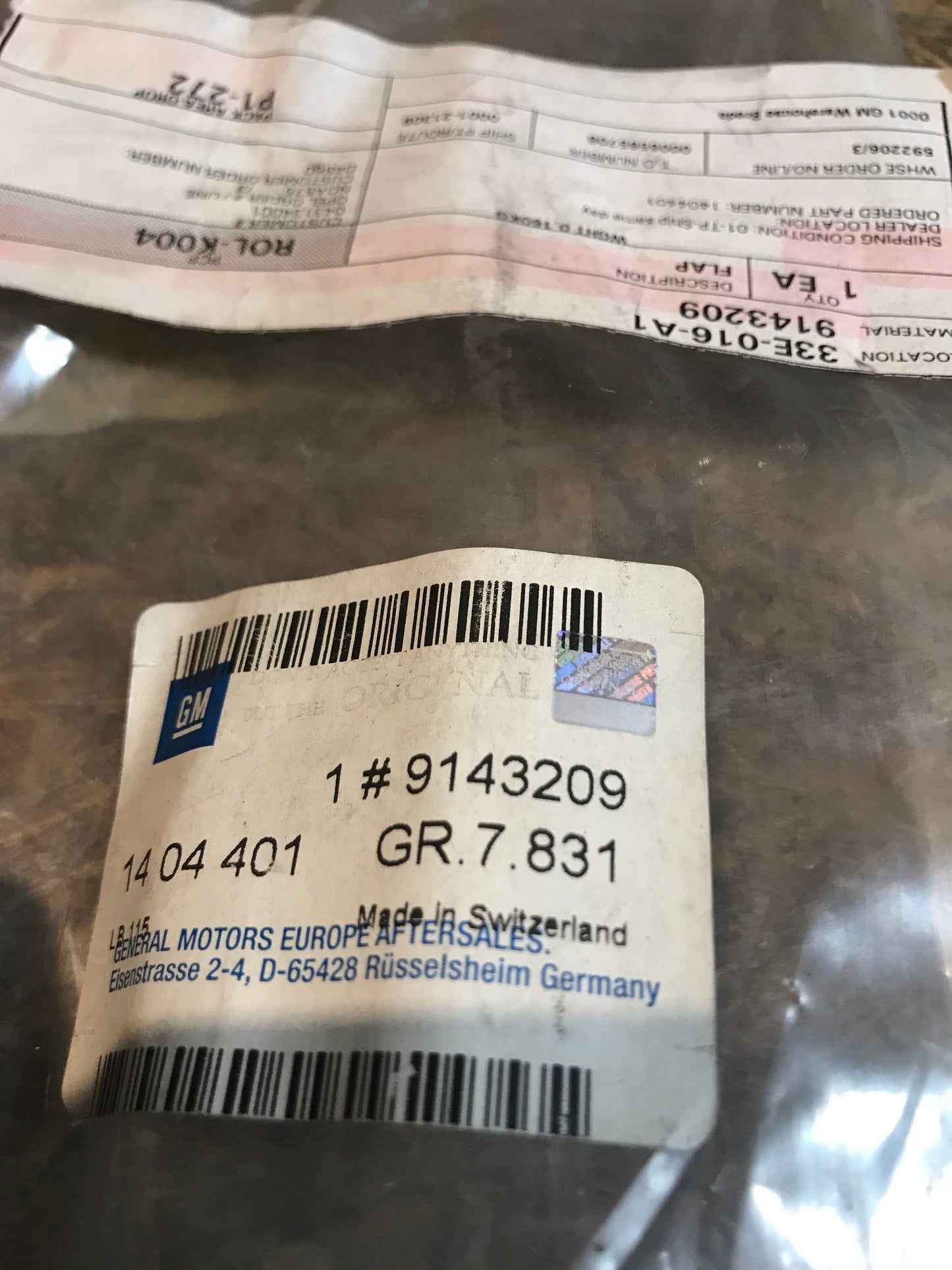 Original Vectra B Klappe Anhängerzugvorrichtung NEU