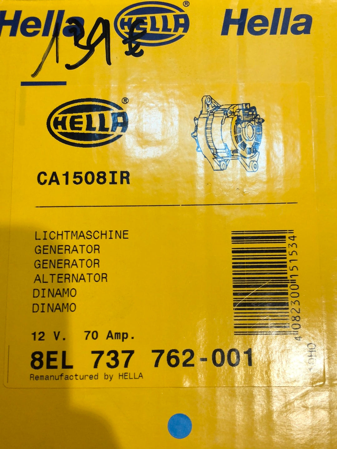 Original Hella Ford Escort Fiesta Land Rover Discovery Defender Lichtmaschine Neu