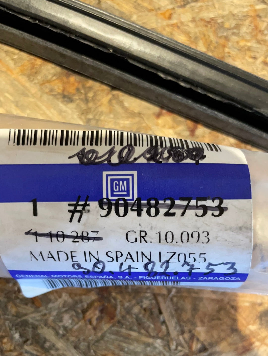 Original GM Opel Corsa B Tigra A Zierleiste Gummiabdichtung vorne rechts Neu
