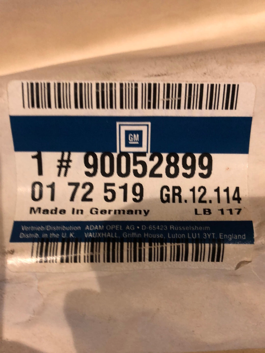 Original GM Opel Omega A Zierleiste Seitenwand Neu
