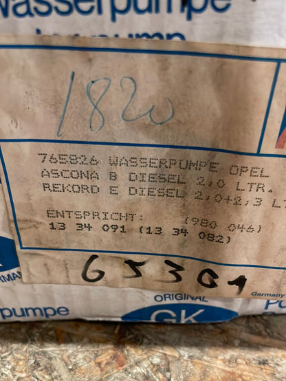 Original GM Opel Ascona B Diesel 2,0 L Rekord E Diesel 2,0/2,3 L Wasserpumpe Neu