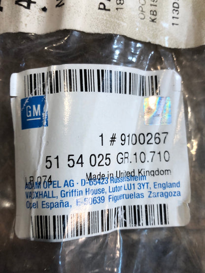Original GM Opel Astra G 3-Türer Gummiabdichtung Fensterschacht Vordertür Neu