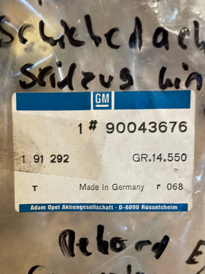 Original GM Opel Rekord E Commodore C Führung Schiebedach Seilzug hinten rechts Neu