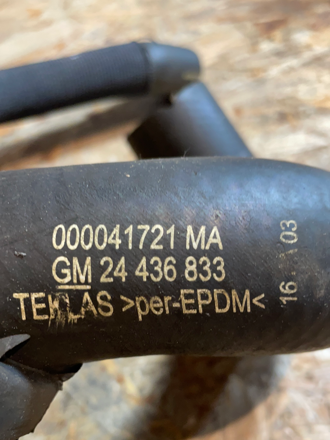 Original GM Opel Astra G 1,6 16V Kühlwasserschlauch Neu