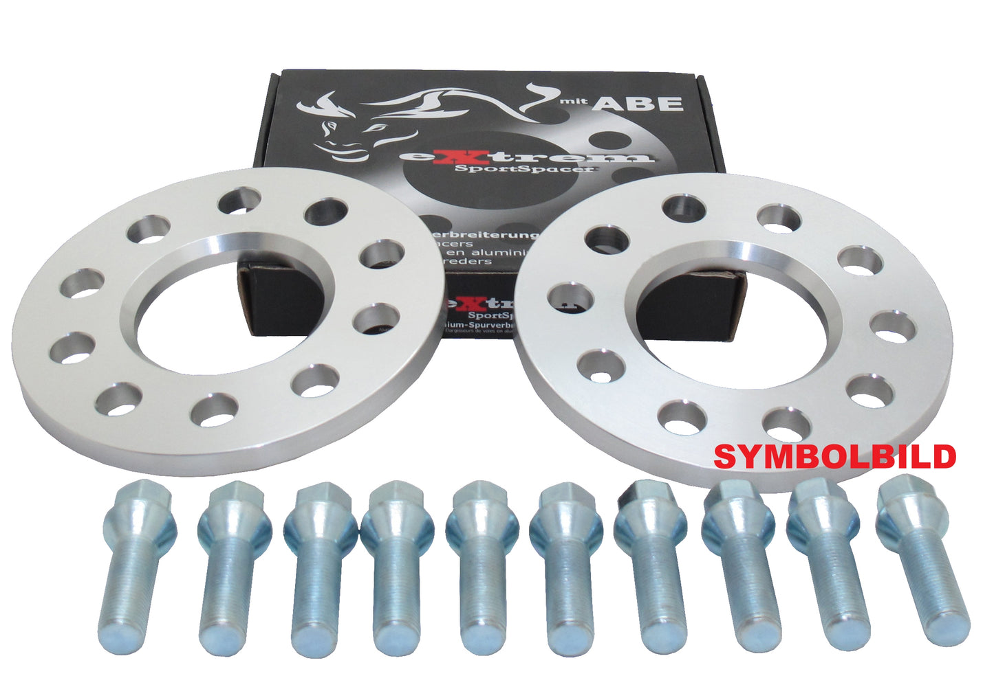 Spurverbreiterung Set 10mm inkl. Radschrauben für Skoda Superb / Skoda Superb Combi / 3T