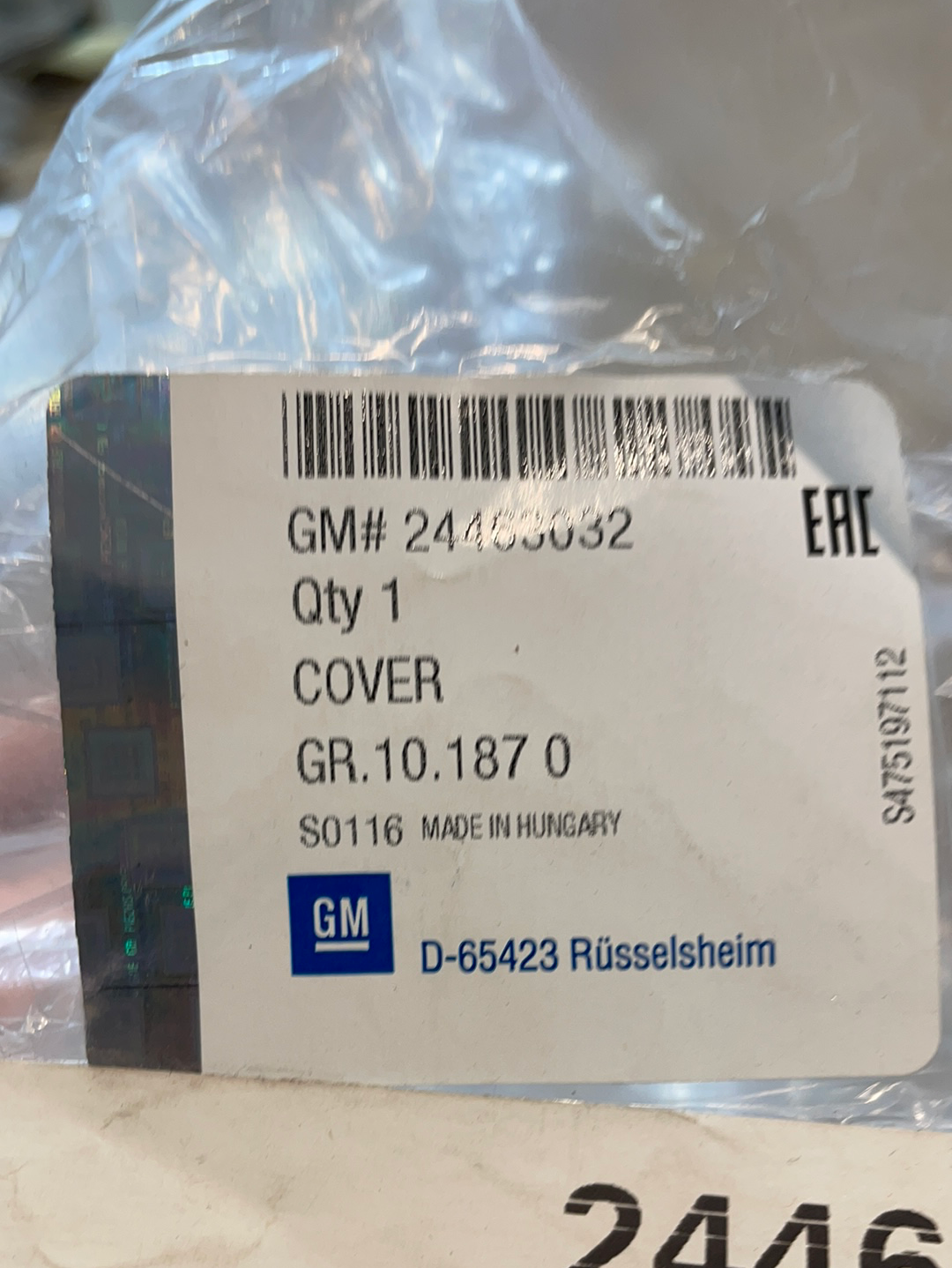 Original GM Opel Astra H Außenspiegel Abdeckung rechts Neu