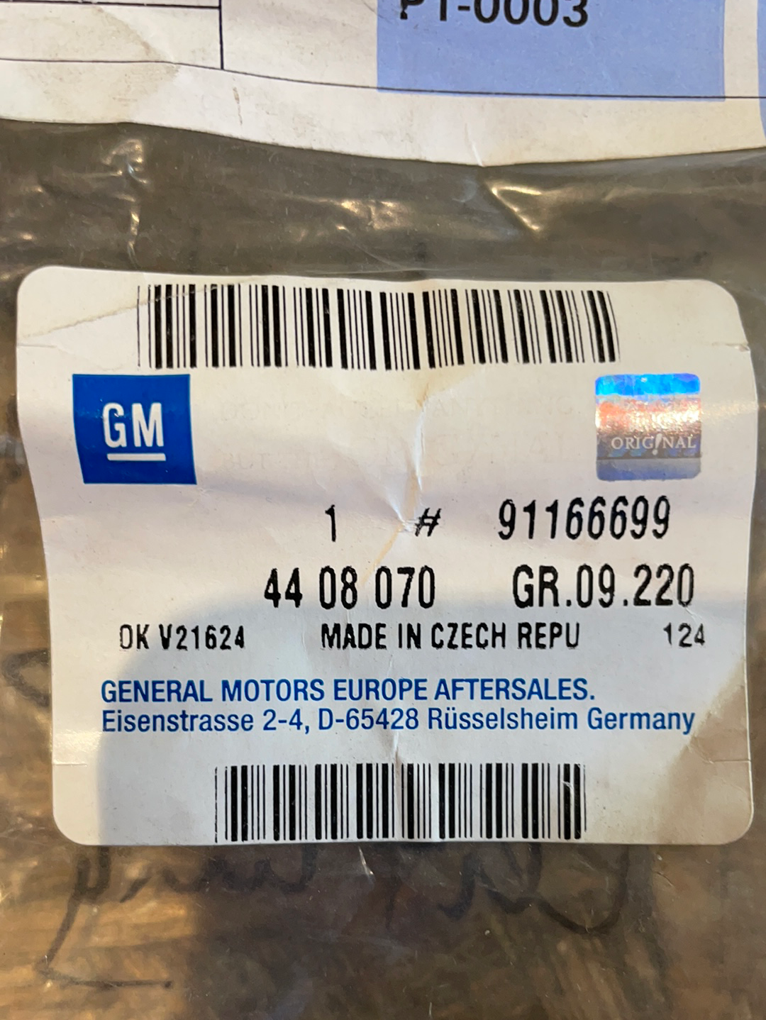 Original GM Opel Vivaro A Trockenkammer Kondensator Verdampfer Leitung Neu