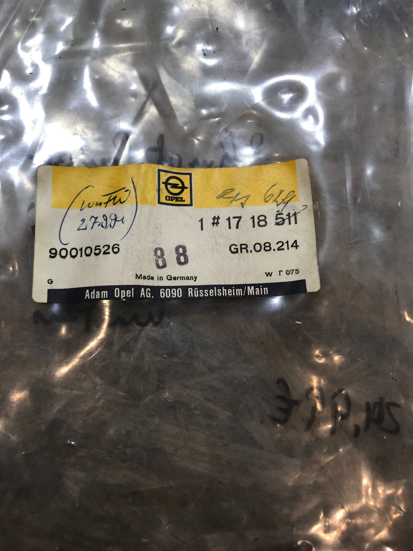 Original Opel Kadett GSI Schmutzfänger hinten NEU