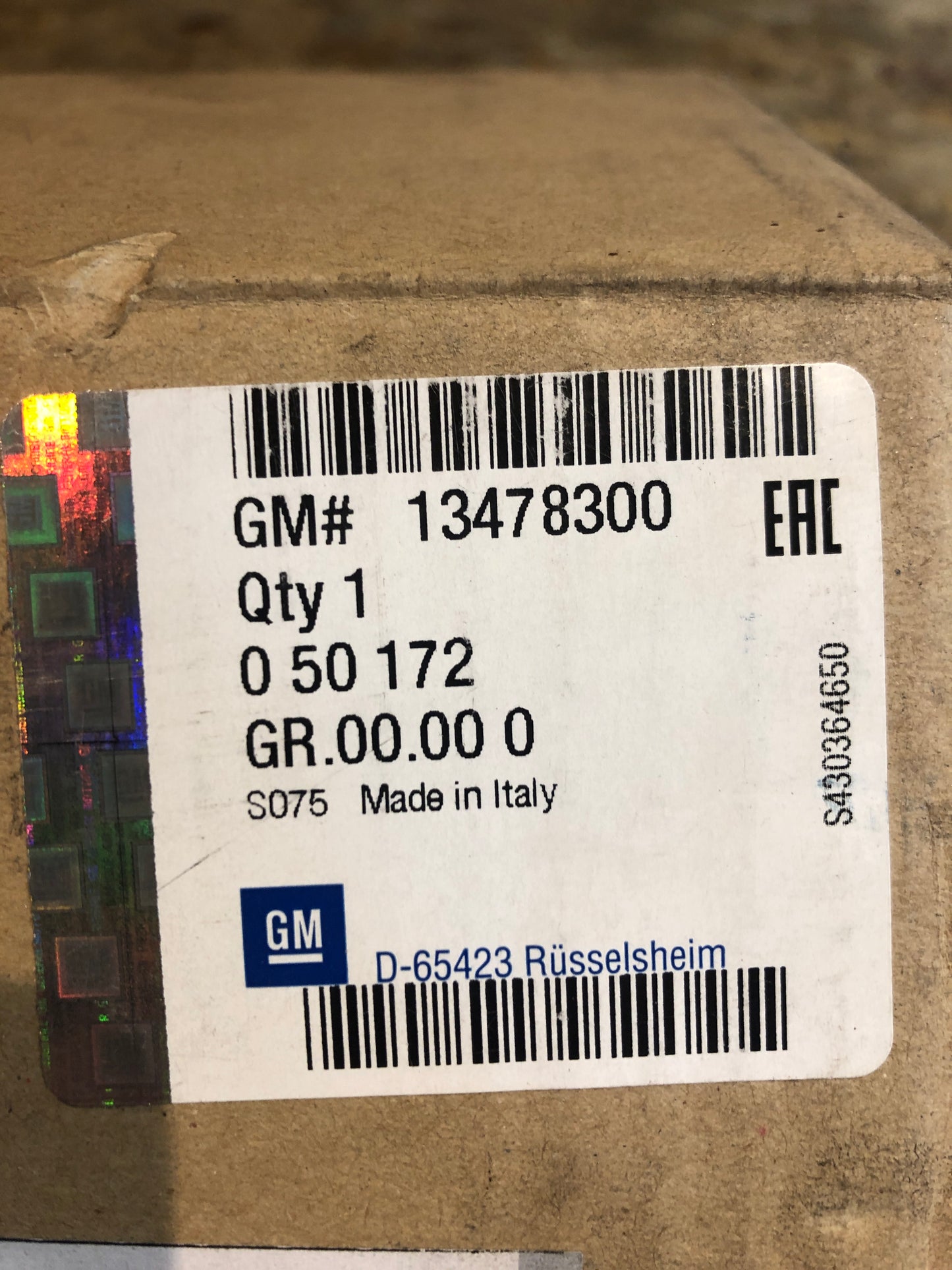 Original GM Opel Astra K Bremsbeläge vorne Neu