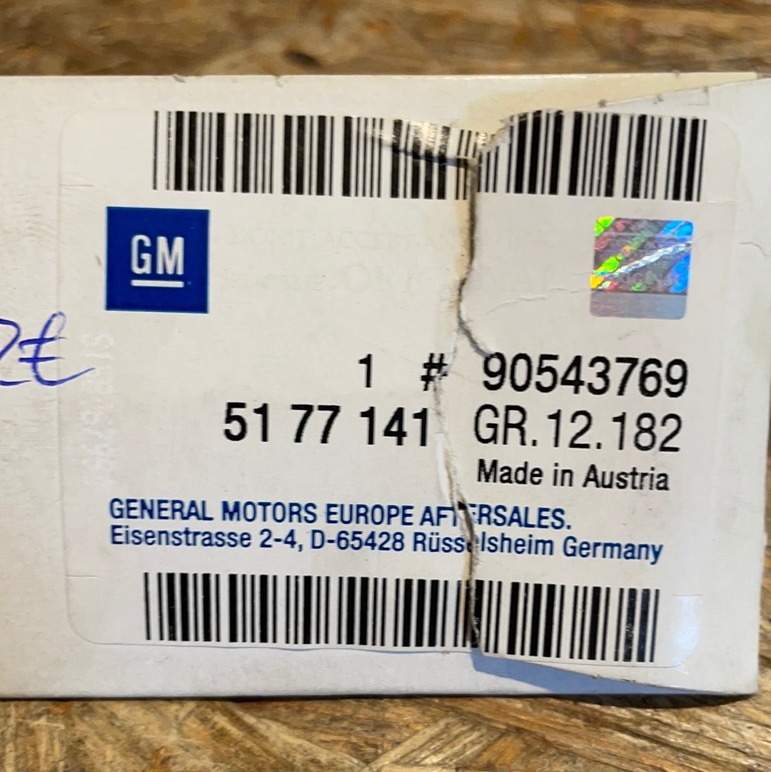 Original GM Opel Astra G Zafira A Schriftzug „1.4 16V“ hinten Neu