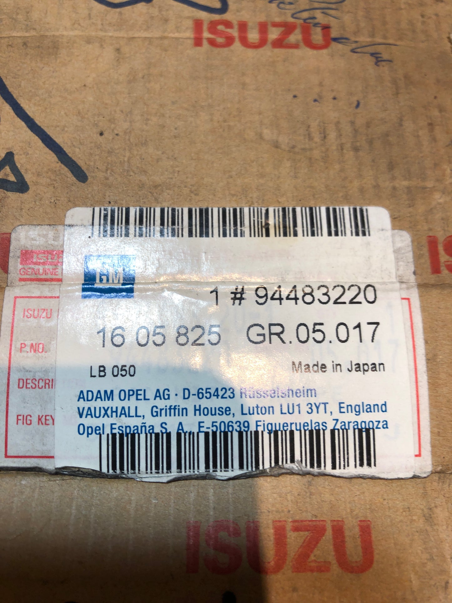 Original GM Opel Campo 94PS Bremsbeläge vorne Neu