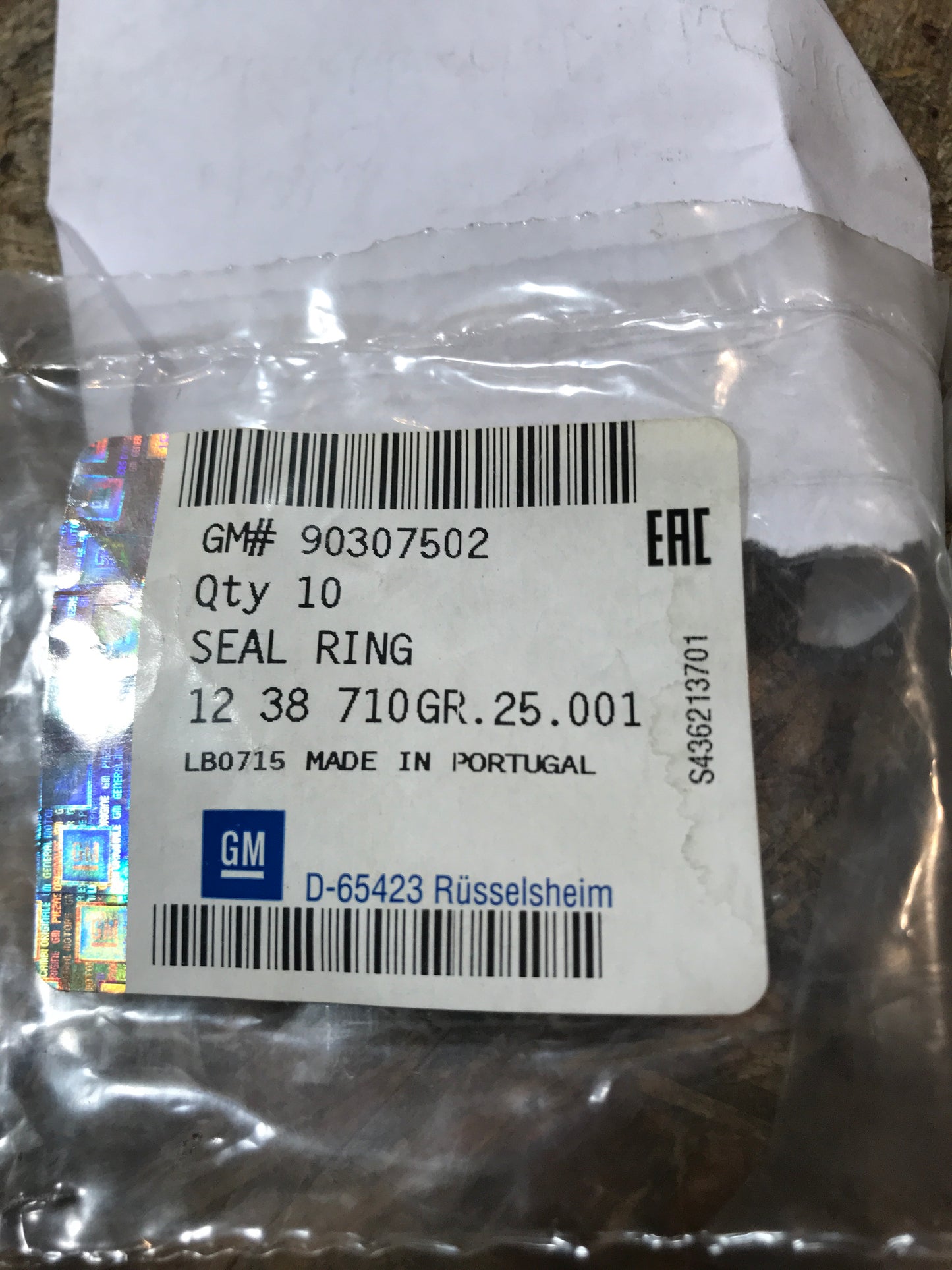 Original Opel Astra F Vectra A Dichtring Satz Kurbelwellendrehzahlfühler NEU