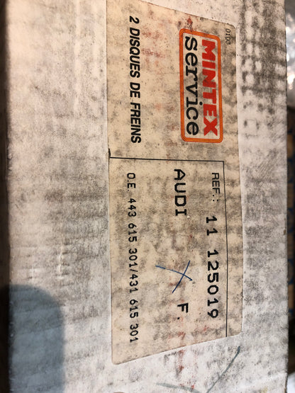 Original Mintex Bremsscheiben Audi 80 90 100 200 Neu