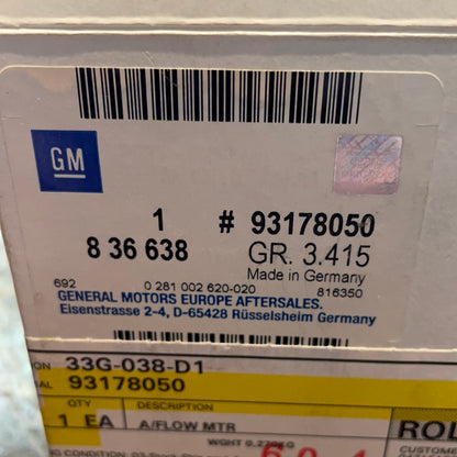 Original GM Opel Meriva Luftmassenmesser Neu