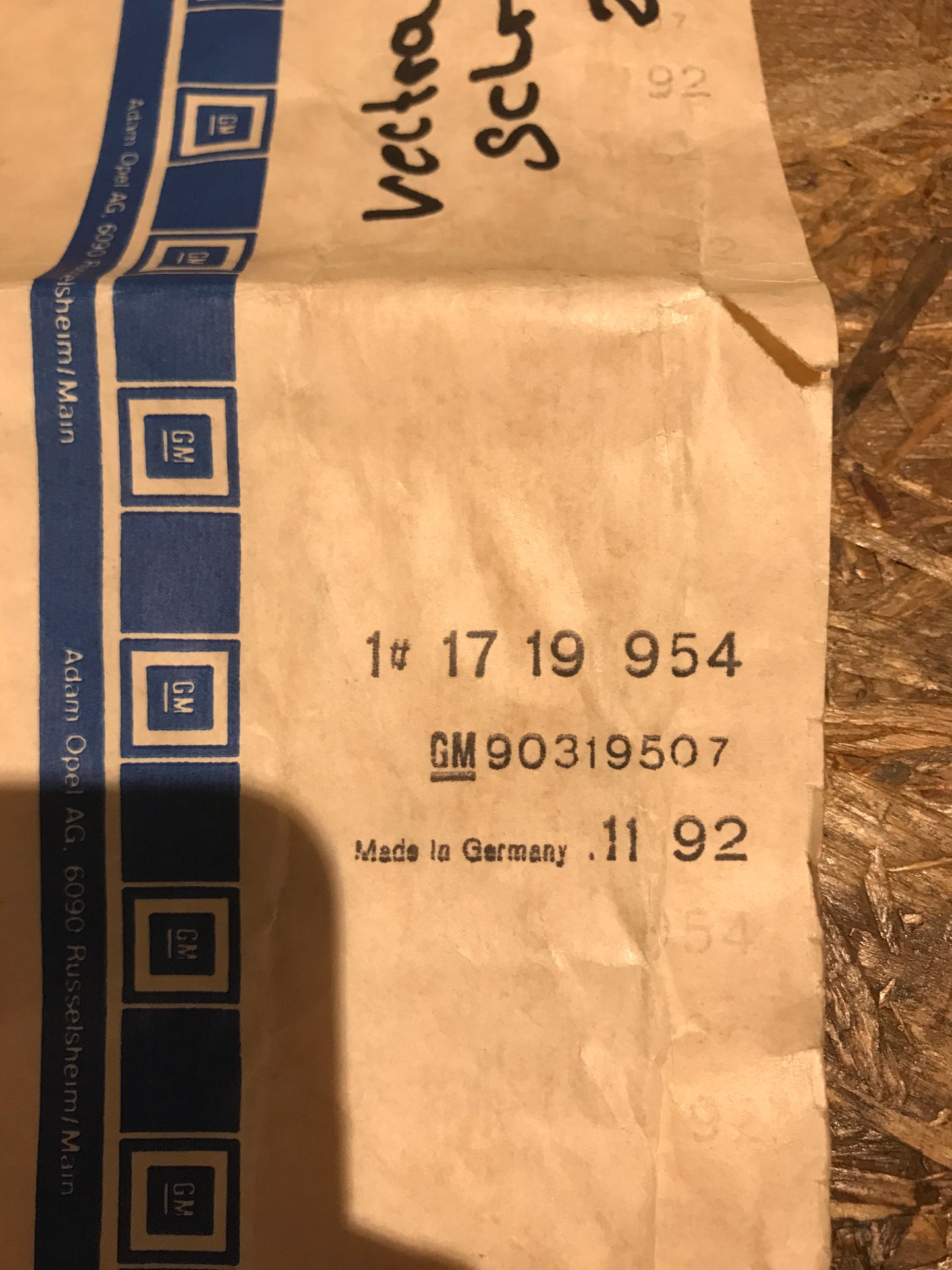 Original Vectra GT Schriftzug NEU