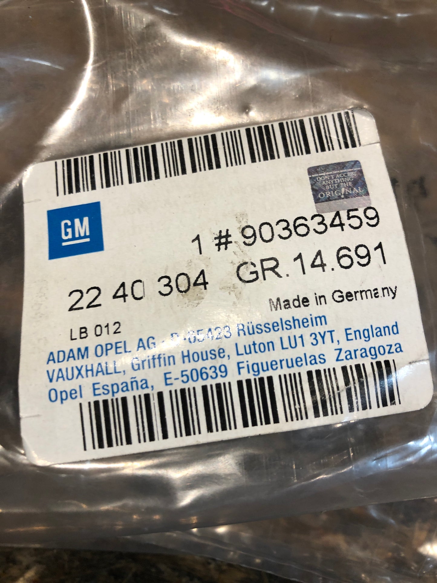 Original Opel Astra G Zafira A Griffschale Links Neu