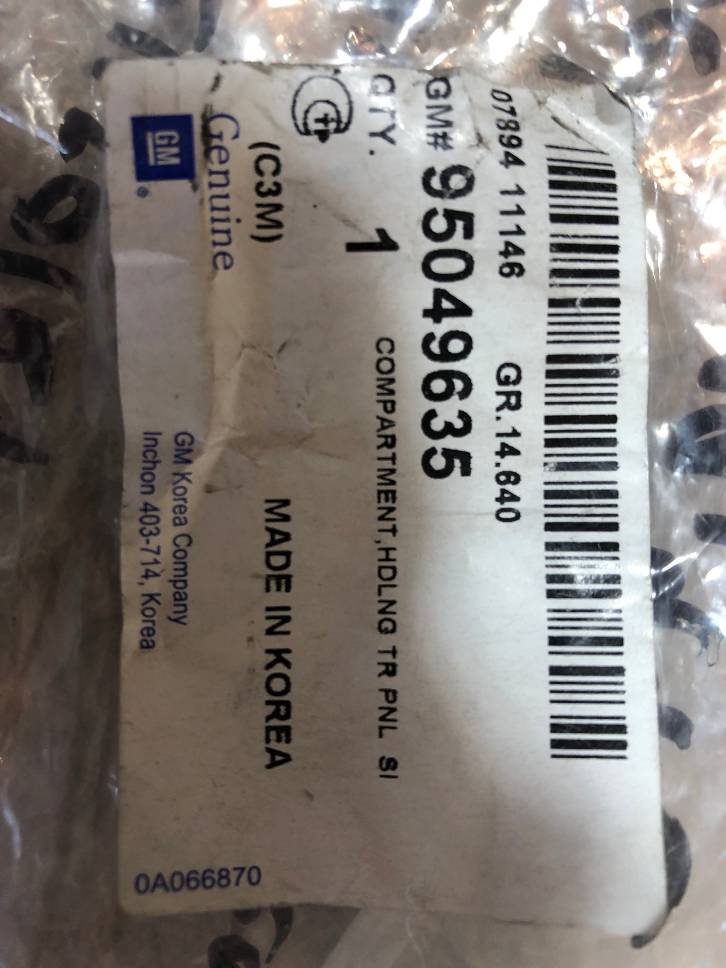 Original GM Chevrolet Spark Behälter Sonnenbrille Neu