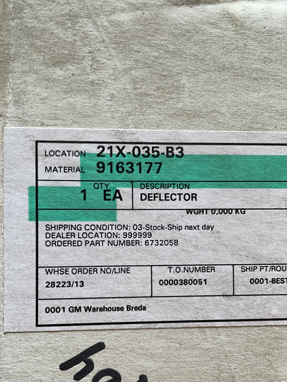 Original GM Opel Astra H Windabweiser Neu