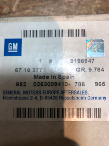 Original GM Opel Omega B Einbausatz Warnanlage Neu