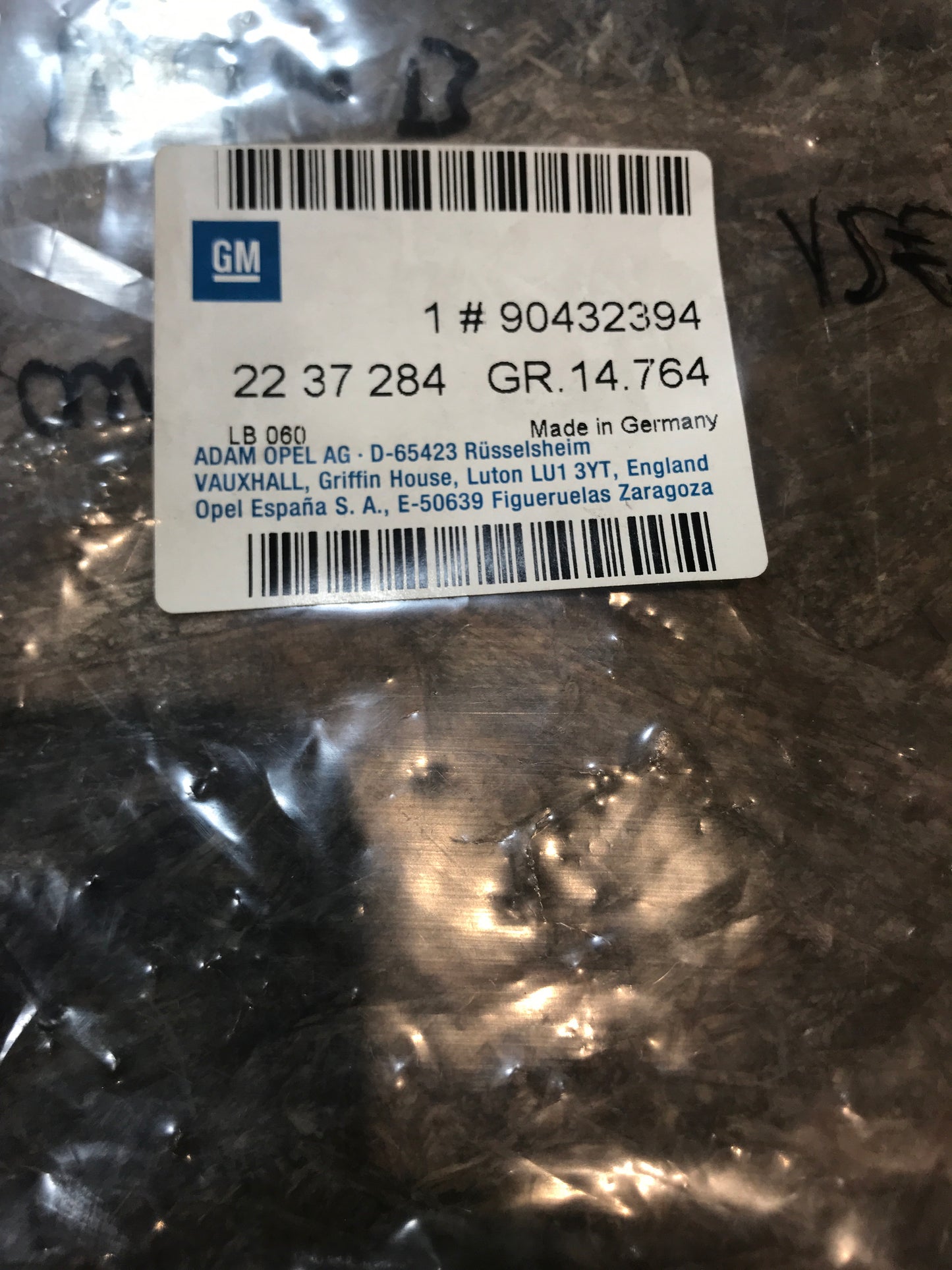 Original Opel Vectra B Lautsprecher Blende hinten rechts NEU