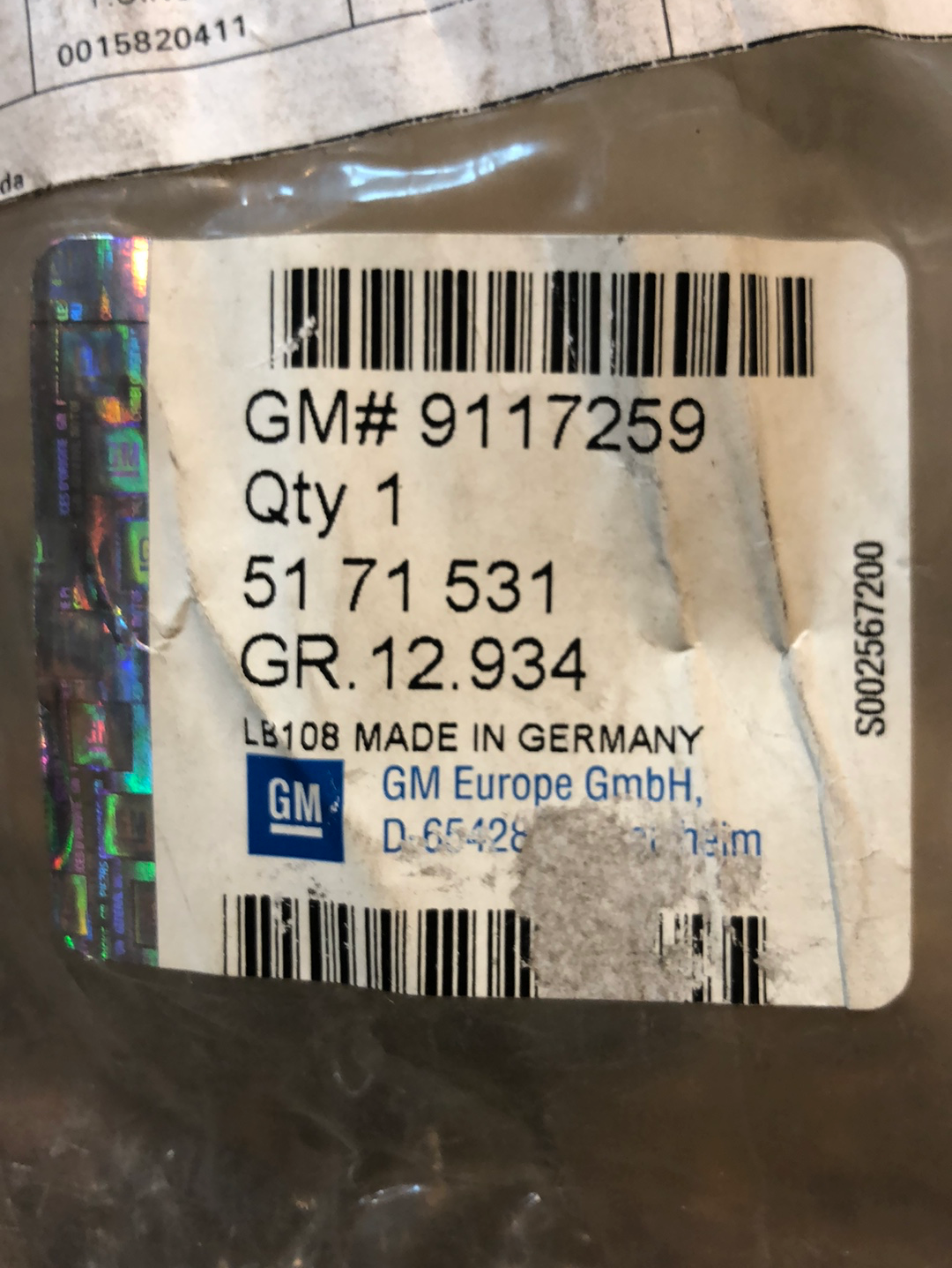 Original GM Opel Astra F Türleisten hinten links Neu