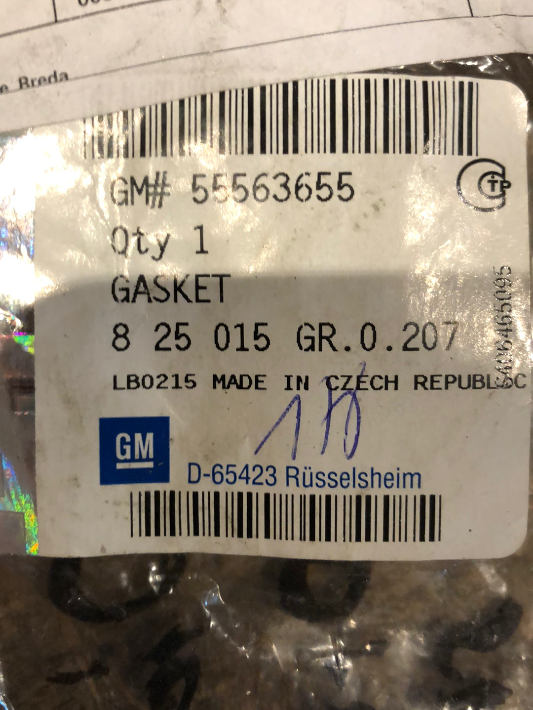 Original GM Opel Astra J Dichtung Drosselklappenstutzen Neu